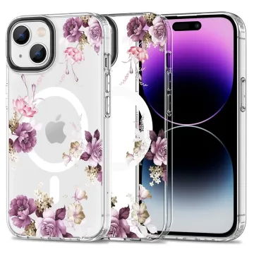 Pouzdro Tech-Protect Magmood MagSafe iPhone 15 Plus Spring Floral