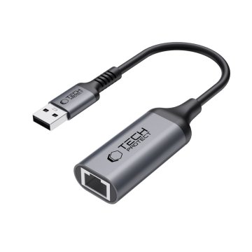 Adaptér Tech-Protect UltraBoost USB-A 3.0 Ethernet RJ45 1000mbps černý