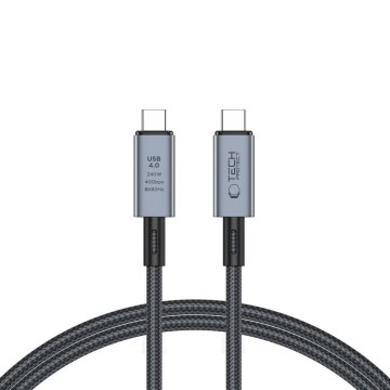 Tech-Protect UltraBoost MAX YJ-048 USB-C 4.0 8K 40Gb/s PD240W 1m šedý