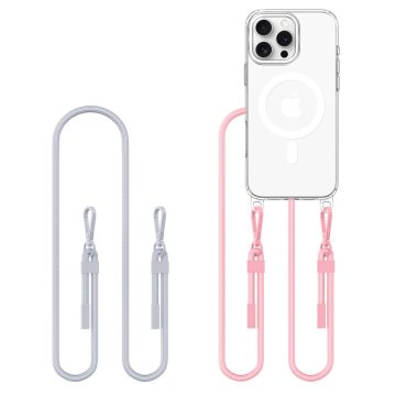 Tech-Protect FlexAir Chain MagSafe iPhone 16 Pro Max Grey & Pink