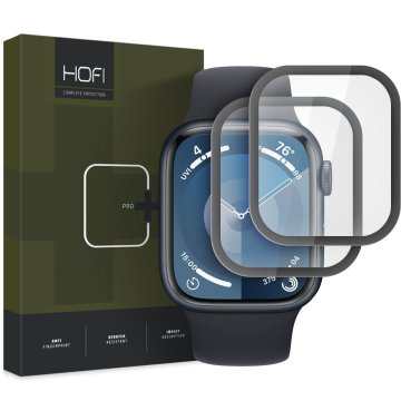 Hybridní fólie HOFI Hybrid Pro+ 2-Pack Apple Watch 7/8/9 (45mm) černé