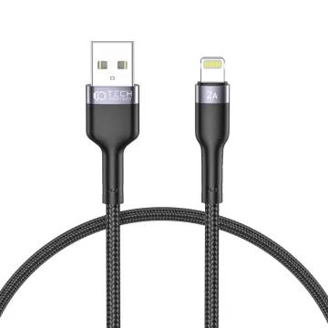 TECH-PROTECT ULTRABOOST Kabel USB-A / Lightning 2,4A 25cm černý