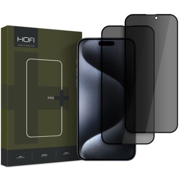 HOFI Anti Spy 2-Pack: Privátní tvrzené sklo na iPhone 16 Pro Max