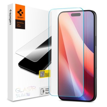 Spigen GLAStR SLIM HD Ochranné tvrzené sklo iPhone 16 Pro Max čiré