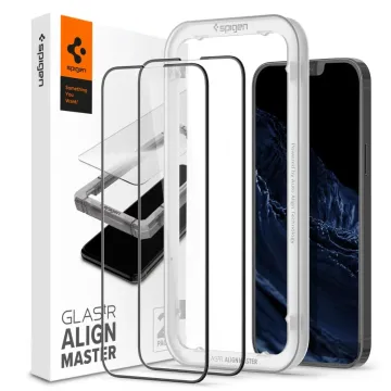 Spigen GLAStR Align Master Full Cover iPhone 13 [2 Pack]