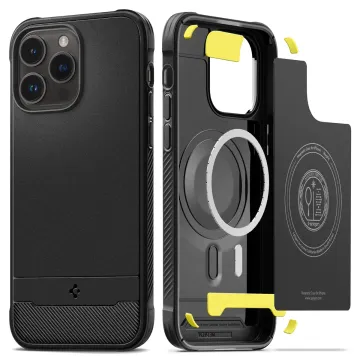 Pouzdro Spigen Rugged Armor MagFit iPhone 14 Pro Max černé