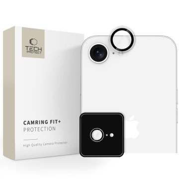 Ochrana fotoaparátu Tech-Protect Camring Fit+ iPhone 16e čirá