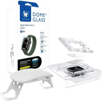 WhiteStone Dome Glass 2-PACK & BEZEL Apple…