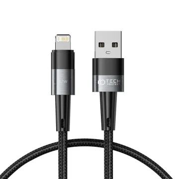 Kabel Tech-Protect UltraBoost YJ-0007 USB-A na Lightning 12W/2,4A 25cm černý/šedý