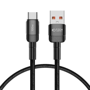 Kabel Tech-Protect UltraBoost EVO YJ-0038 USB-A / USB-C 100W/5A 50cm černý