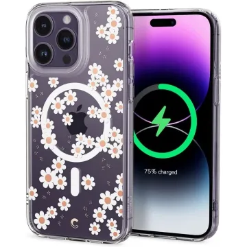 Pouzdro Spigen Cyrill Cecile Mag iPhone 14 Pro White Daisy