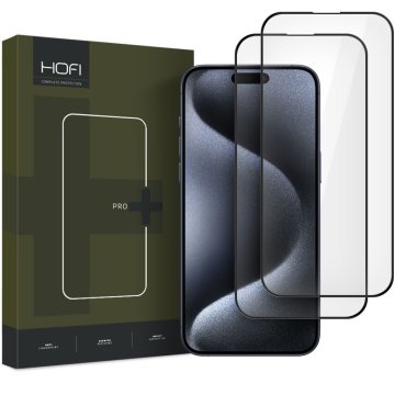 HOFI Glass Pro+ 2-Pack Tvrzené sklo na iPhone 16 Pro černé