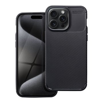 Pouzdro CASE Carbon Premium iPhone 15 Pro černé