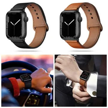 Kožený řemínek Tech-Protect LeatherFit Apple Watch Series 10 (42mm)