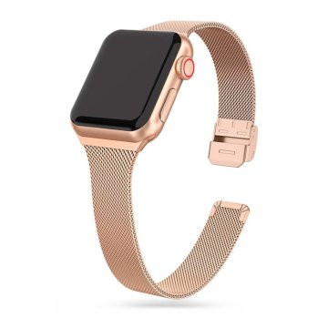 Tech-Protect Thin Milanese Apple Watch 4/5/6/7/8/9/10/SE 40/41/42mm Blush Gold