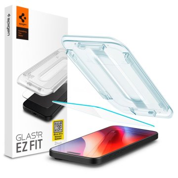 Spigen GLAStR EZ FIT Ochranné tvrzené sklo iPhone 16 Pro Max čiré