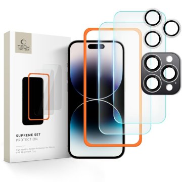 Tech-Protect SUPREME SET 3v1 Sada tvrzených skel na iPhone 16 Pro Max - čiré