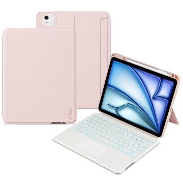 Pouzdro s klávesnicí Tech-Protect SCMAG Pen iPad Air 11" 2024 / Air 10,9" 2022-2020 růžové