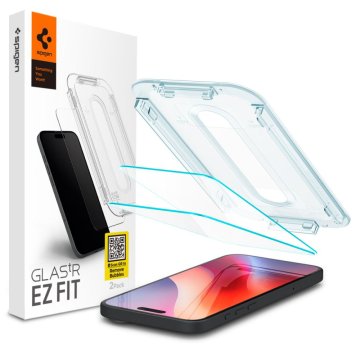 Spigen GLAStR EZ FIT 2-Pack Ochranná tvrzená skla na iPhone 16 Pro Max čirá