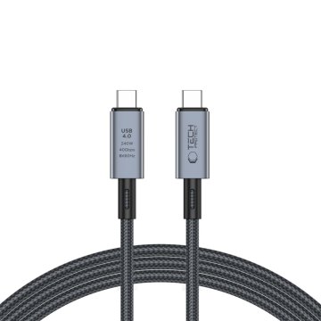 Tech-Protect UltraBoost MAX YJ-049 USB-C 4.0 8K 40Gb/s PD240W 2m šedý